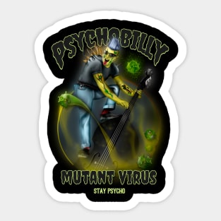 Psychobilly Mutant Virus Sticker